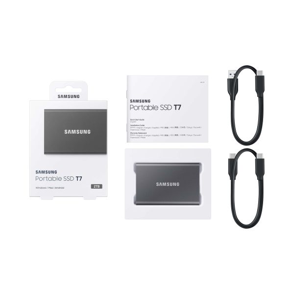 Samsung Portable SSD T7 2000 GB Grijs (MU-PC2T0T/WW)