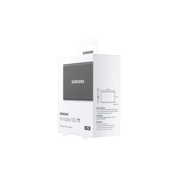 Samsung Portable SSD T7 2000 GB Grijs (MU-PC2T0T/WW)