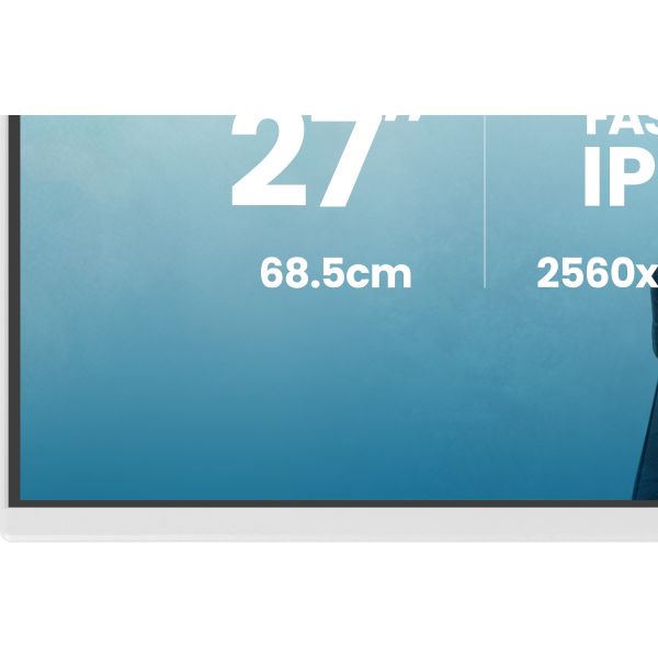 iiyama G-MASTER GB2771QSU-W1 computer monitor 68,6 cm (27") 2560 x 1440 Pixels Wide Quad HD Wit (GB2771QSU-W1)