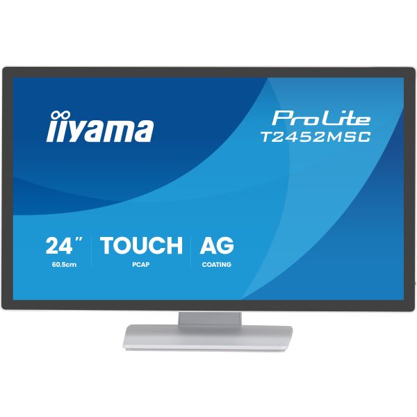 iiyama ProLite T2452MSC-W2AG computer monitor 61 cm (24") 1920 x 1080 Pixels Full HD Touchscreen (T2452MSC-W2AG)
