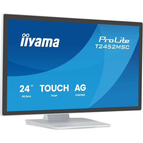 iiyama ProLite T2452MSC-W2AG computer monitor 61 cm (24") 1920 x 1080 Pixels Full HD Touchscreen (T2452MSC-W2AG)