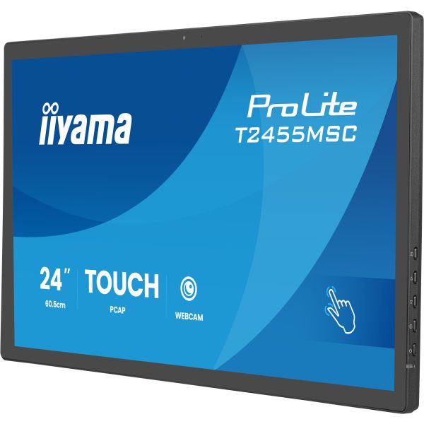 iiyama ProLite T2455MSC-B2 computer monitor 60,5 cm (23.8") 1920 x 1080 Pixels Full HD Touchscreen (T2455MSC-B2)