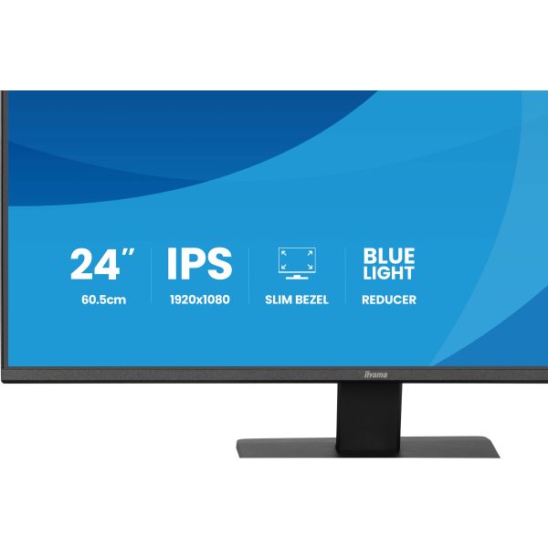 iiyama ProLite X2491H-B1 computer monitor 60,5 cm (23.8") 1920 x 1080 Pixels Full HD LCD Zwart (X2491H-B1)