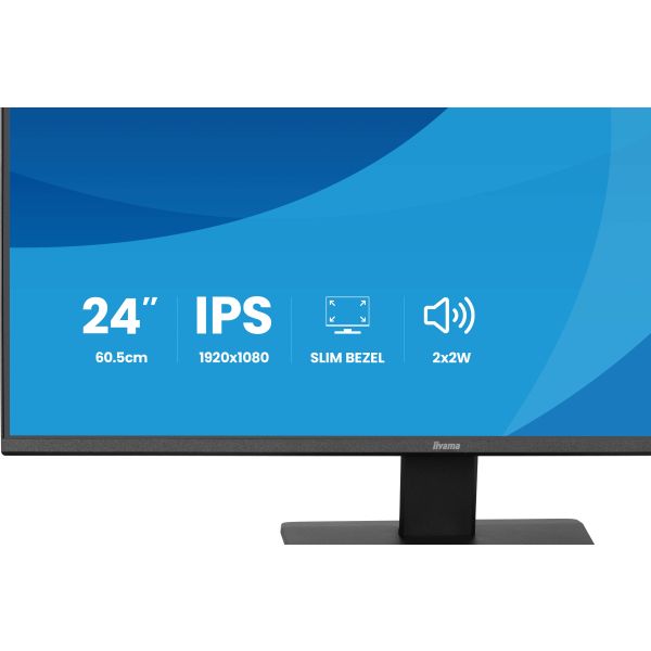 iiyama ProLite X2491HS-B1 computer monitor 60,5 cm (23.8") 1920 x 1080 Pixels Full HD LCD Zwart (X2491HS-B1)