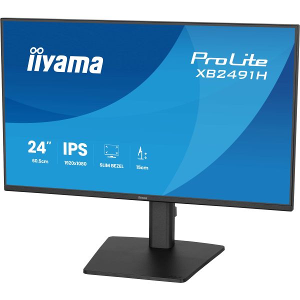 iiyama ProLite XB2491H-B1 computer monitor 60,5 cm (23.8") 1920 x 1080 Pixels Full HD LCD Zwart (XB2491H-B1)