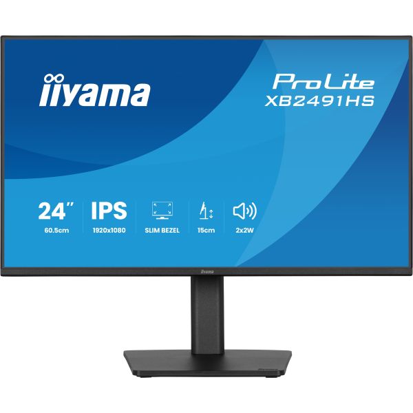 iiyama ProLite XB2491HS-B1 computer monitor 60,5 cm (23.8") 1920 x 1080 Pixels Full HD LCD Zwart (XB2491HS-B1)