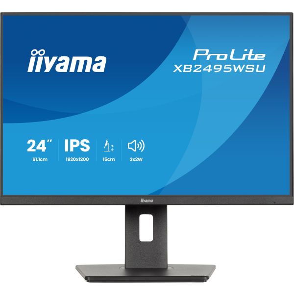 iiyama ProLite XB2495WSU-B1 computer monitor 61,2 cm (24.1") 1920 x 1200 Pixels Full HD LCD Zwart (XB2495WSU-B1)