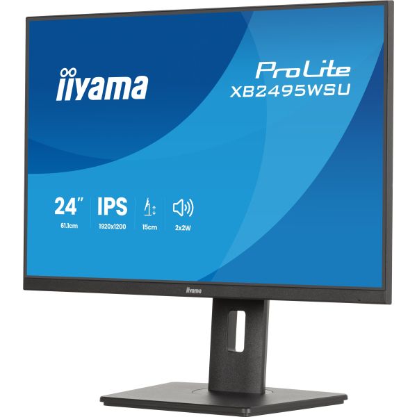 iiyama ProLite XB2495WSU-B1 computer monitor 61,2 cm (24.1") 1920 x 1200 Pixels Full HD LCD Zwart (XB2495WSU-B1)