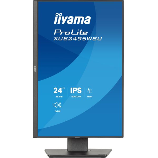 iiyama ProLite XB2495WSU-B1 computer monitor 61,2 cm (24.1") 1920 x 1200 Pixels Full HD LCD Zwart (XB2495WSU-B1)