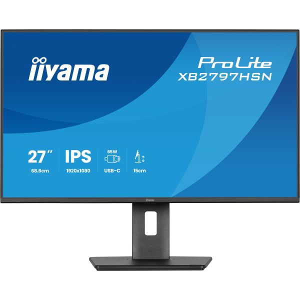 iiyama ProLite XB2797HSN-B1 computer monitor 68,6 cm (27") 1920 x 1080 Pixels Full HD LCD Zwart (XB2797HSN-B1)
