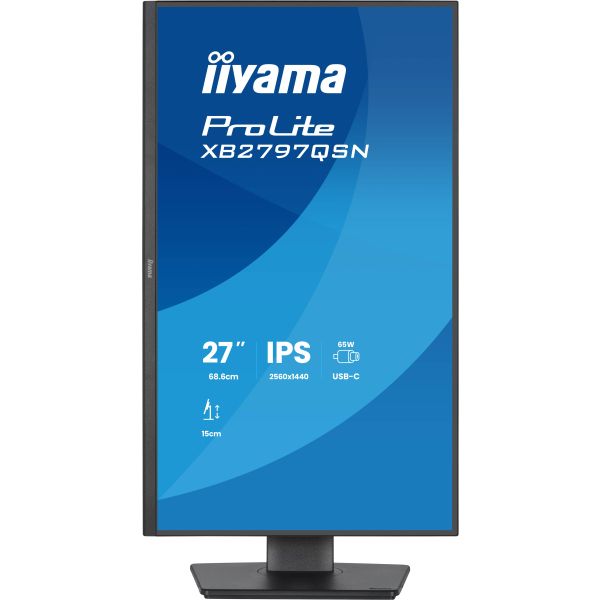 iiyama ProLite XB2797QSN-B1 computer monitor 68,6 cm (27") 2560 x 1440 Pixels Quad HD LCD Zwart (XB2797QSN-B1)
