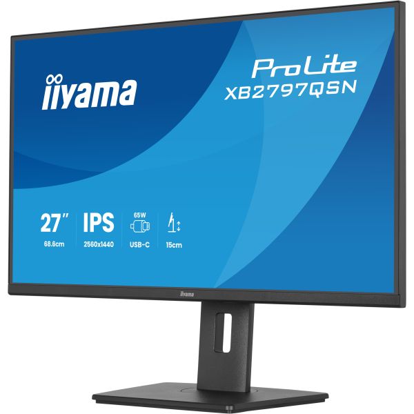 iiyama ProLite XB2797QSN-B1 computer monitor 68,6 cm (27") 2560 x 1440 Pixels Quad HD LCD Zwart (XB2797QSN-B1)