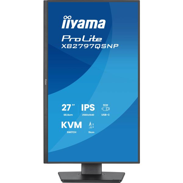 iiyama ProLite XB2797QSNP-B1 computer monitor 68,6 cm (27") 2560 x 1440 Pixels Quad HD Zwart (XB2797QSNP-B1)