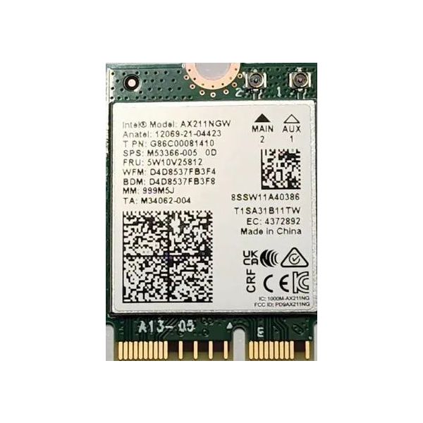 Intel Wi-Fi 7 BE211 2230 2x2 BE+BT (AX221.NGWG.NV)