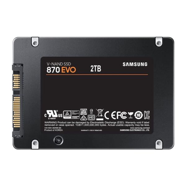 Samsung 870 EVO 2000 GB Zwart (MZ-77E2T0B/EU)