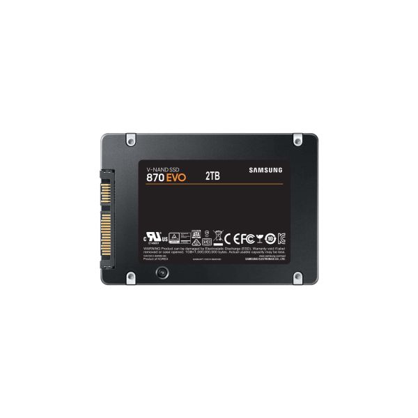 Samsung 870 EVO 2 TB 2.5" SATA III V-NAND MLC (MZ-77E2T0B/EU) Samsung 870 EVO 2 TB 2.5" SATA III V-NAND MLC (MZ-77E2T0B/EU)
