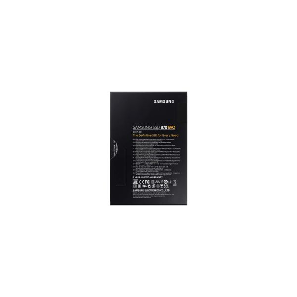 Samsung 870 EVO 2 TB 2.5" SATA III V-NAND MLC (MZ-77E2T0B/EU) Samsung 870 EVO 2 TB 2.5" SATA III V-NAND MLC (MZ-77E2T0B/EU)