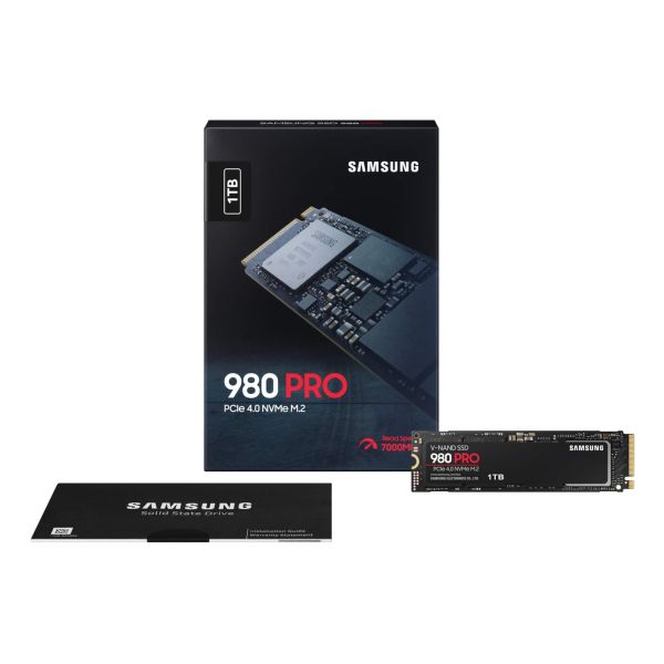 Samsung 980 PRO M.2 1000 GB PCI Express 4.0 V-NAND MLC NVMe (MZ-V8P1T0BW)