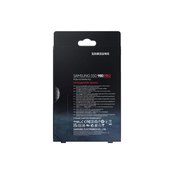 Samsung 980 PRO M.2 1000 GB PCI Express 4.0 V-NAND MLC NVMe (MZ-V8P1T0BW)
