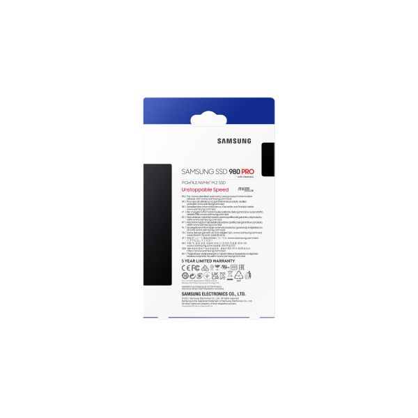 Samsung 980 Pro M.2 2000 GB PCI Express 4.0 V-NAND MLC NVMe (MZ-V8P2T0CW)