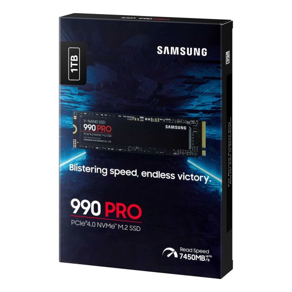 Samsung 990 PRO 1 TB M.2 PCI Express 4.0 NVMe V-NAND MLC (MZ-V9P1T0BW) Samsung 990 PRO 1 TB M.2 PCI Express 4.0 NVMe V-NAND MLC