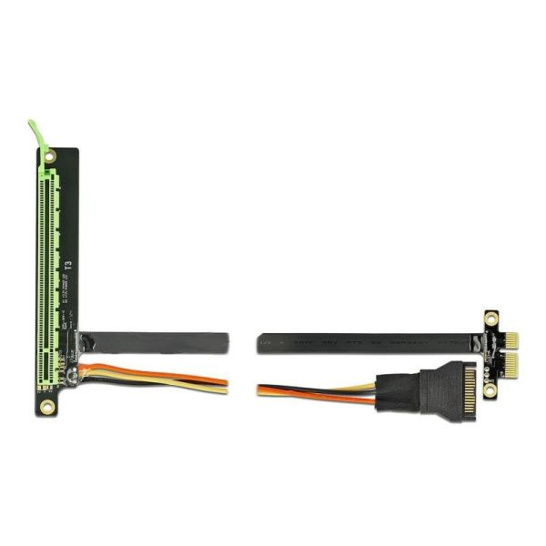 Delock PCI Express x1 naar x16 Riser Kaart met flexibel kabel 80 (85763)