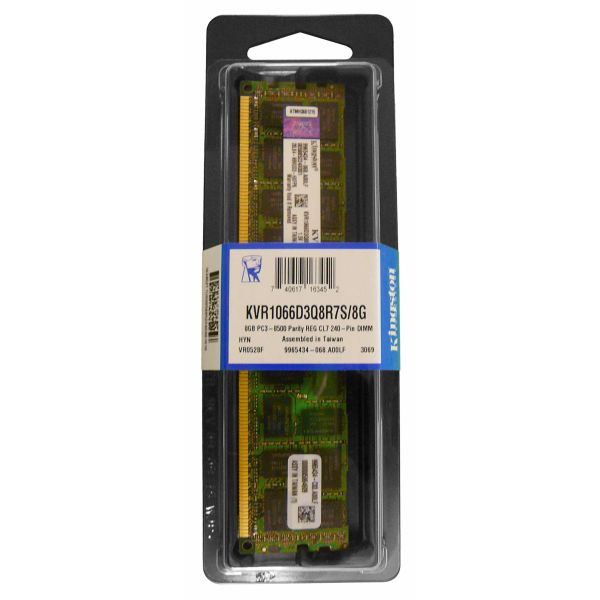 KINGSTON 8GB (1*8GB) 4RX8 PC3-8500R DDR3-1066MHZ RDIMM (KVR1066D3Q8R7S/8G)