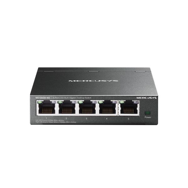 TP-LINK Mercusys MS105GS-M2 2.5G Multi-Gigabit Desktop Switch - Switch (MS105GS-M2) (MS105GS-M2)