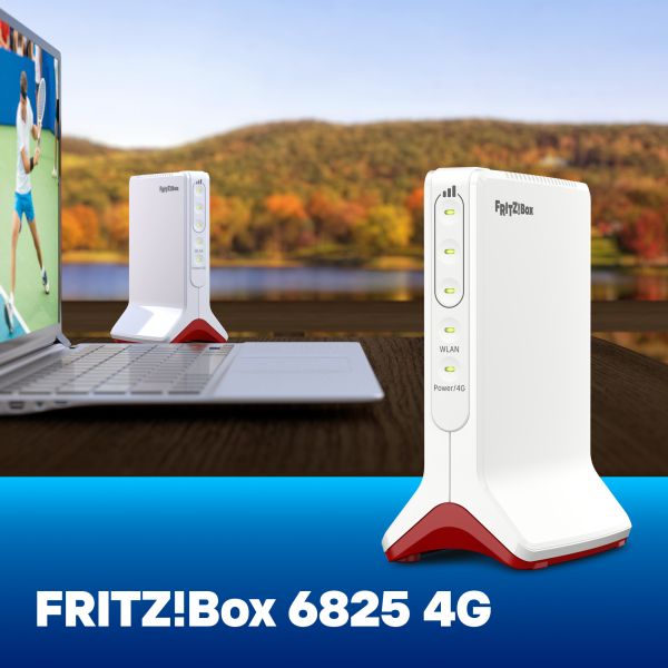 Box FRITZ! 6825 4G International draadloze router Gigabit Ethernet Single-band (2.4 GHz) Wit (20003159)