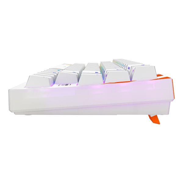 CHERRY K5 PRO TMR COMPACT toetsenbord Gamen USB QWERTY Amerikaans Engels Oranje, Wit (G8E-24200LACAUS-0)