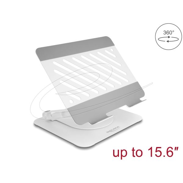 Delock Tablet en Notebook Standhouder 360° draaibaar Aluminium (18455)