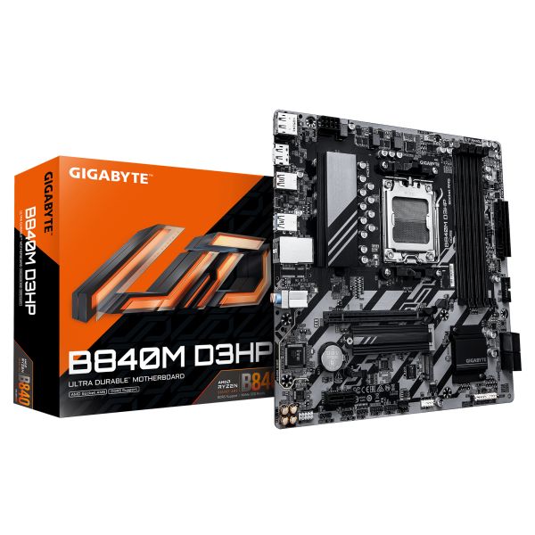 GIGABYTE B840M D3HP moederbord AMD B840 Socket AM5 micro ATX (B840M D3HP)
