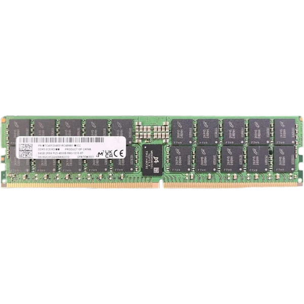 Micron 64GB DDR5 4800MHz Registered ECC (MTC40F2046S1RC48BA1)
