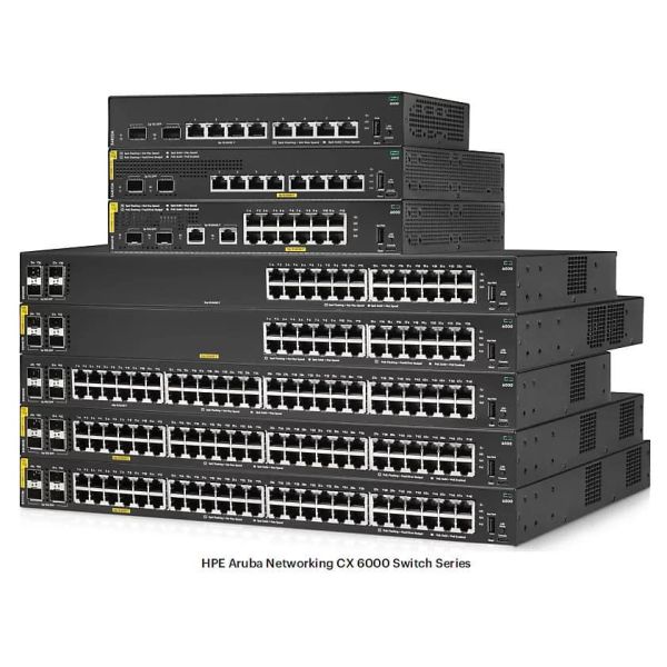HPE Aruba Networking CX6000 24G CL4 PoE 4SFP 370W Switch (R8N87AR)