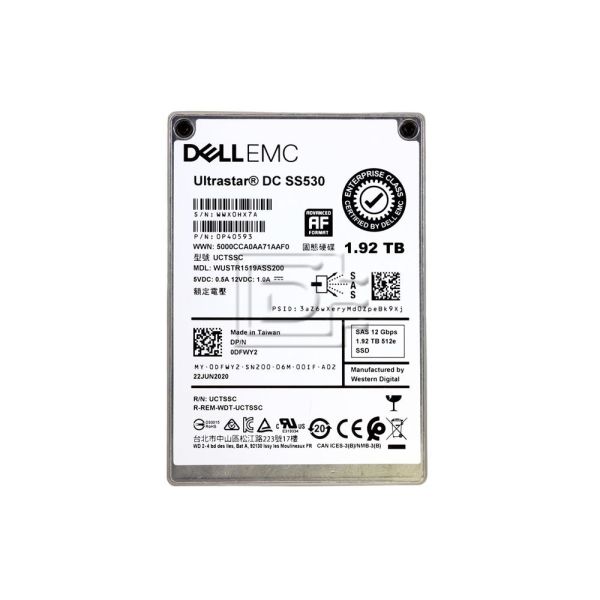 Dell COMPELLENT VALUE 1.92TB 12G (DFWY2-CLV-RFB)