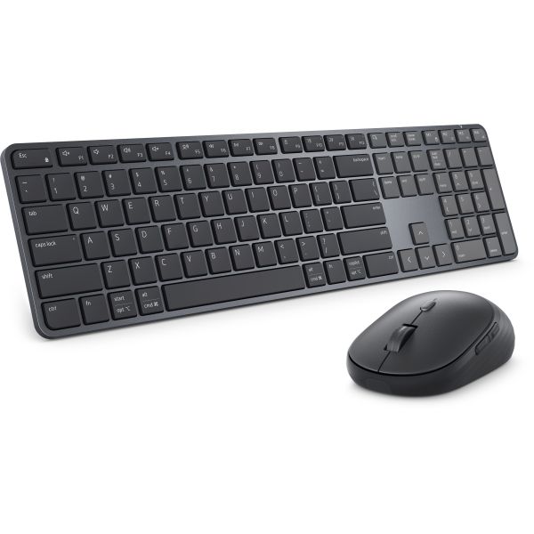 DELL Pro 7 Slim KM726 toetsenbord Inclusief muis Thuis/Werk RF-draadloos + Bluetooth QWERTY US International Zwart (KM726-INT-EMEA)