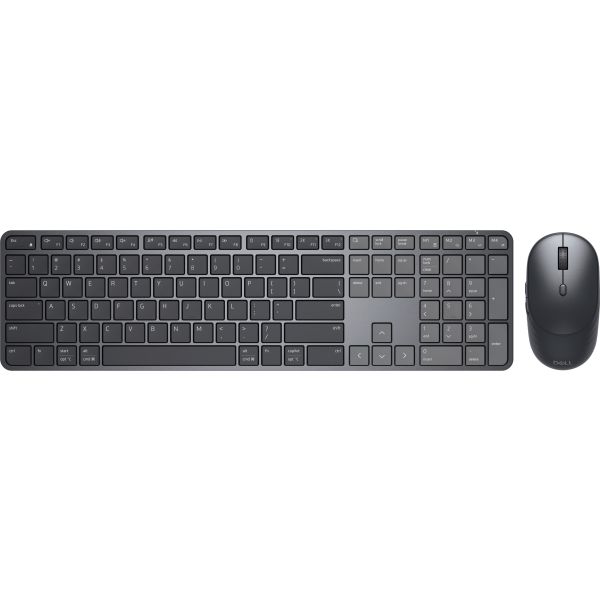 DELL Pro 7 Slim KM726 toetsenbord Inclusief muis Thuis/Werk RF-draadloos + Bluetooth Zwart (KM726-UK-EMEA)