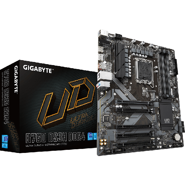 Gigabyte B760 DS3H DDR4 Motherboard (B760DS3HDDR4)