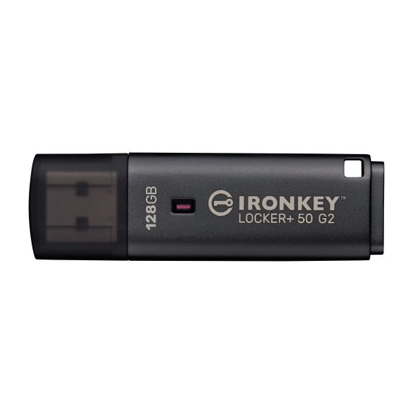 Kingston Technology IronKey 128GB Locker Plus 50 G2, FIPS 197, AES-256 (IKLP50G2/128GB)