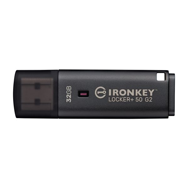 Kingston Technology IronKey 32GB Locker Plus 50 G2, FIPS 197, AES-256 (IKLP50G2/32GB)