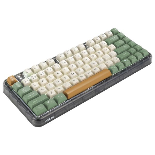 ASUS Jelly75 KD201 KEYBOARD/MK-WH/GE/83 toetsenbord Universeel USB + RF Wireless + Bluetooth Meerkleurig (90XB0A10-BKB0R0)