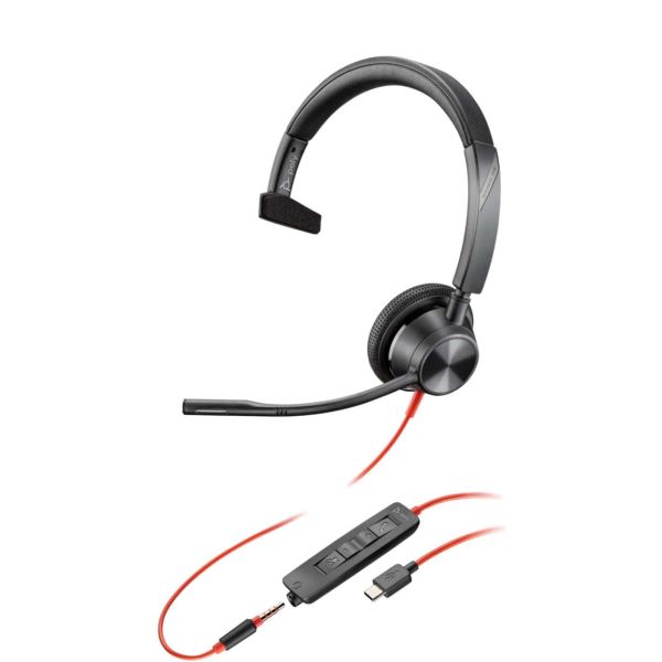 HP Poly Blackwire 3210 - headset (80S01A6)