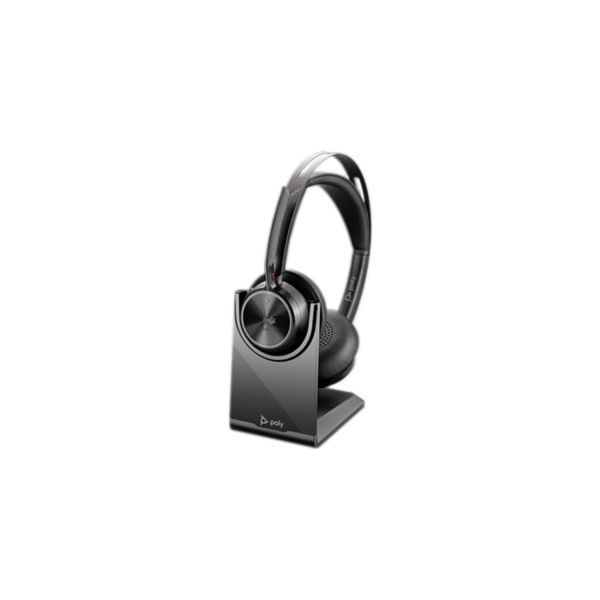 HP Poly Voyager Focus 2 Microsoft Teams Certified USB-C-C Headset +USB-C/A Adapter +Charging Stand (9T9J6AA)