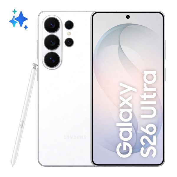 Samsung Galaxy S26 Ultra 17,5 cm (6.9") Dual SIM Android 16.0 5G USB Type-C 12 GB 512 GB 5000 mAh Wit (SM-S948BZWGEUE)