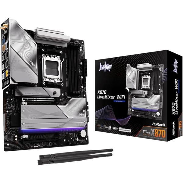 ASRock X870 LiveMixer WiFi Mainboard (90-MXBTA0-A0UAYZ)