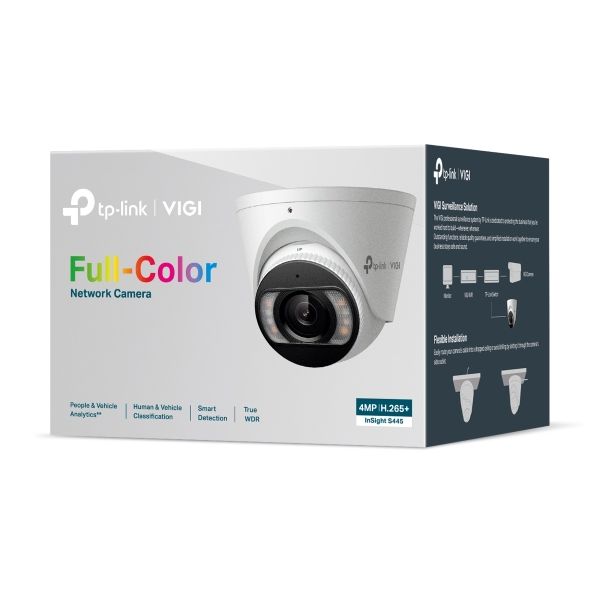 TP-Link InSight S445 Turret IP-beveiligingscamera Binnen & buiten 2688 x 1520 Pixels Plafond/muur (S445S 2.8MM)