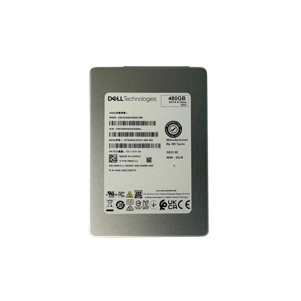 Dell 480GB Enterprise Class Mixed Use SSD 2.5 inch SATA III met tray (MKYJJ)