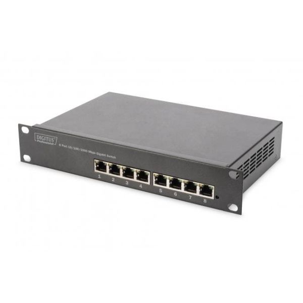 DIGITUS 10 Switch  8-Port Gigabit Ethernet Unmanaged (DN-80114-1)