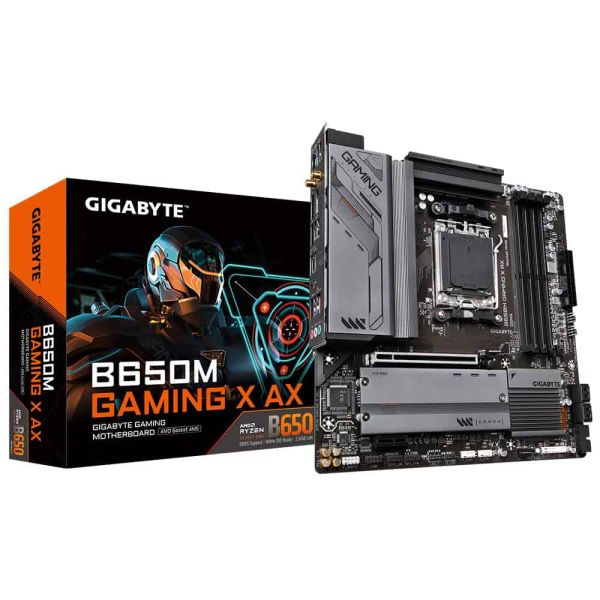 GIGABYTE B650M GAMING X AX moederbord AMD B650 Socket AM5 micro ATX (B650M GAMING X AX)