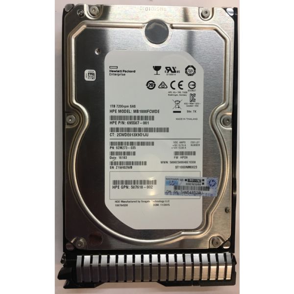 HP 1TB 7.2K SAS 3.5" Hard Drive (507618-002-RFB)